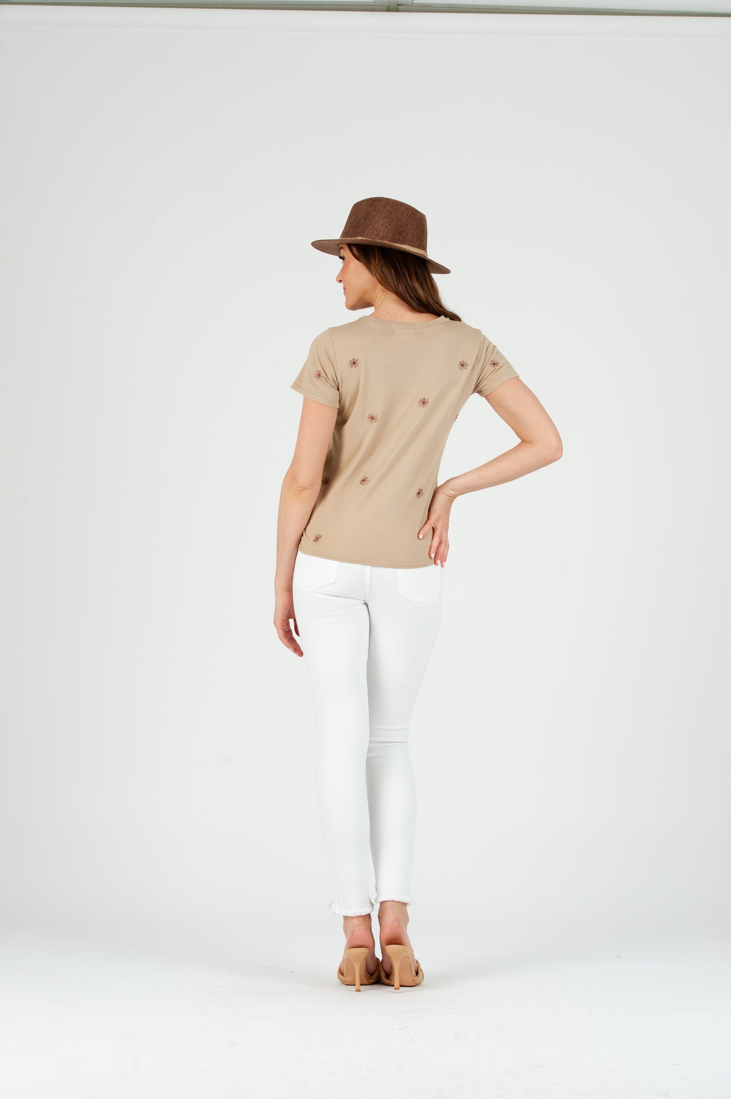 MANTRA TEE-NAT BEI/MAUVE
