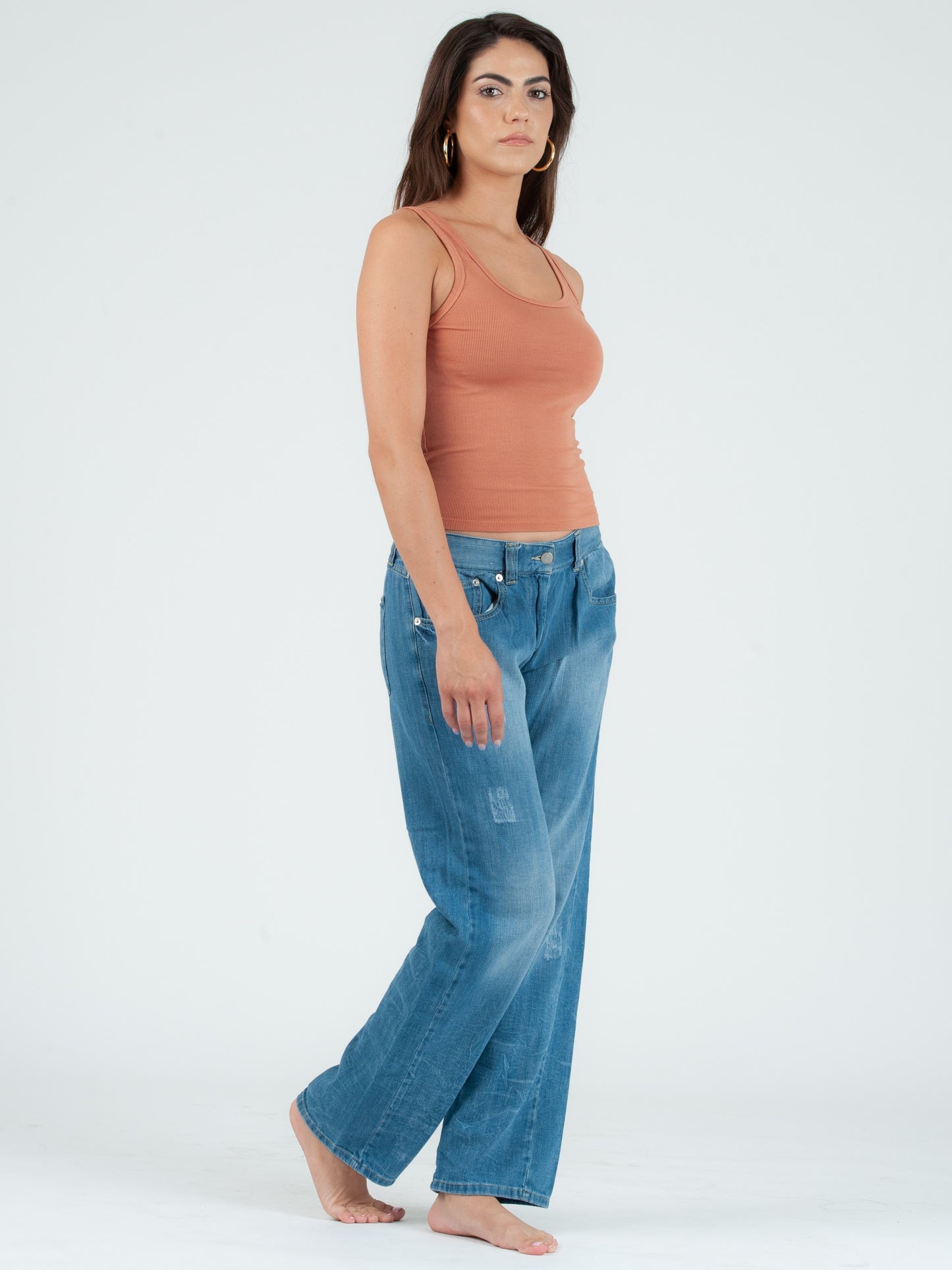 KATE CLASSIC TANK TOP-TERRACOTTA
