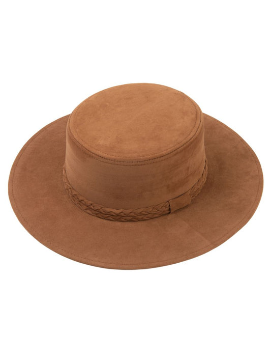 SONORAN BOATER HAT-CARAMEL