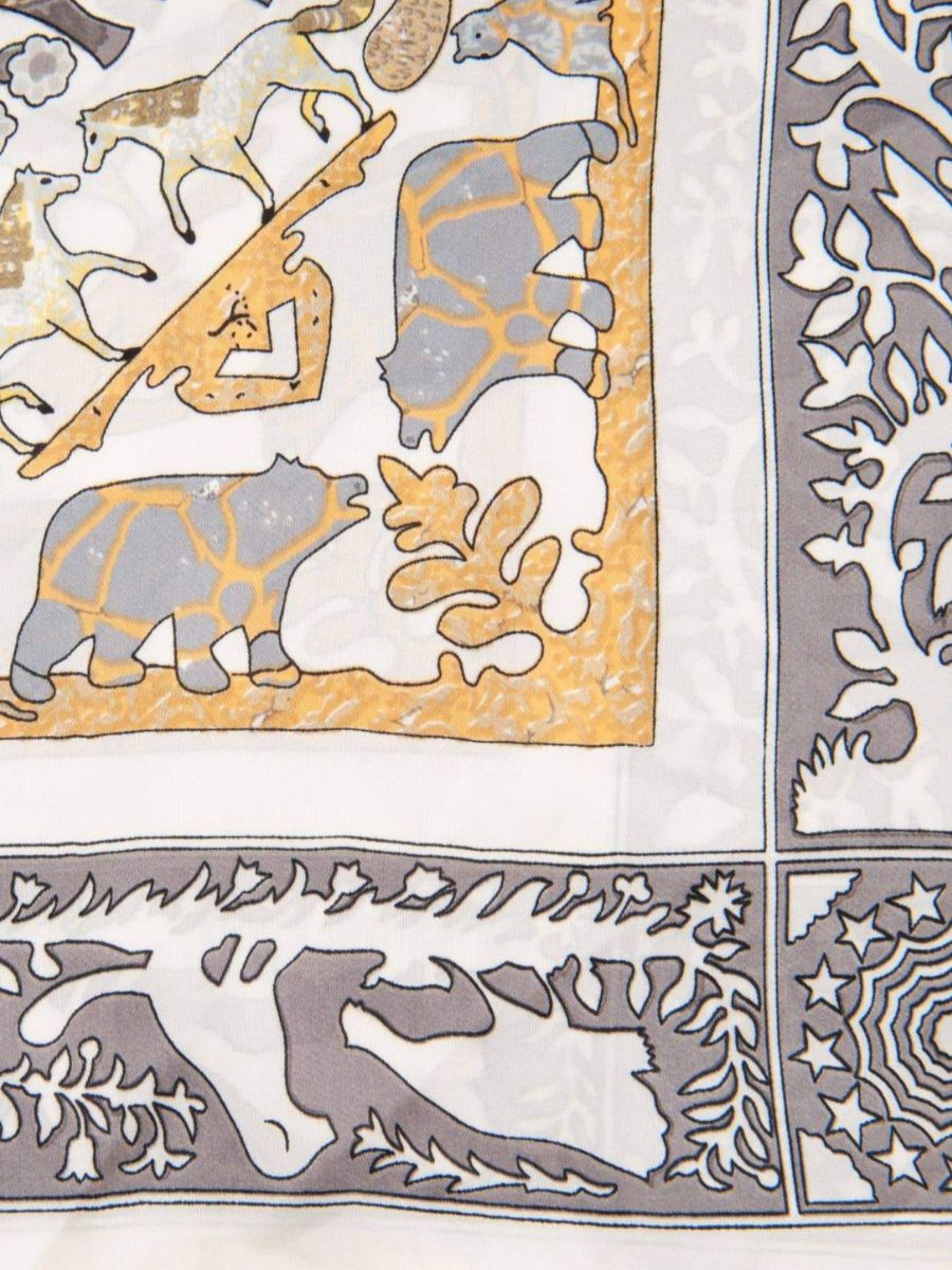 ZOOTOPIA SILKY SCARF/TOP-IVORY