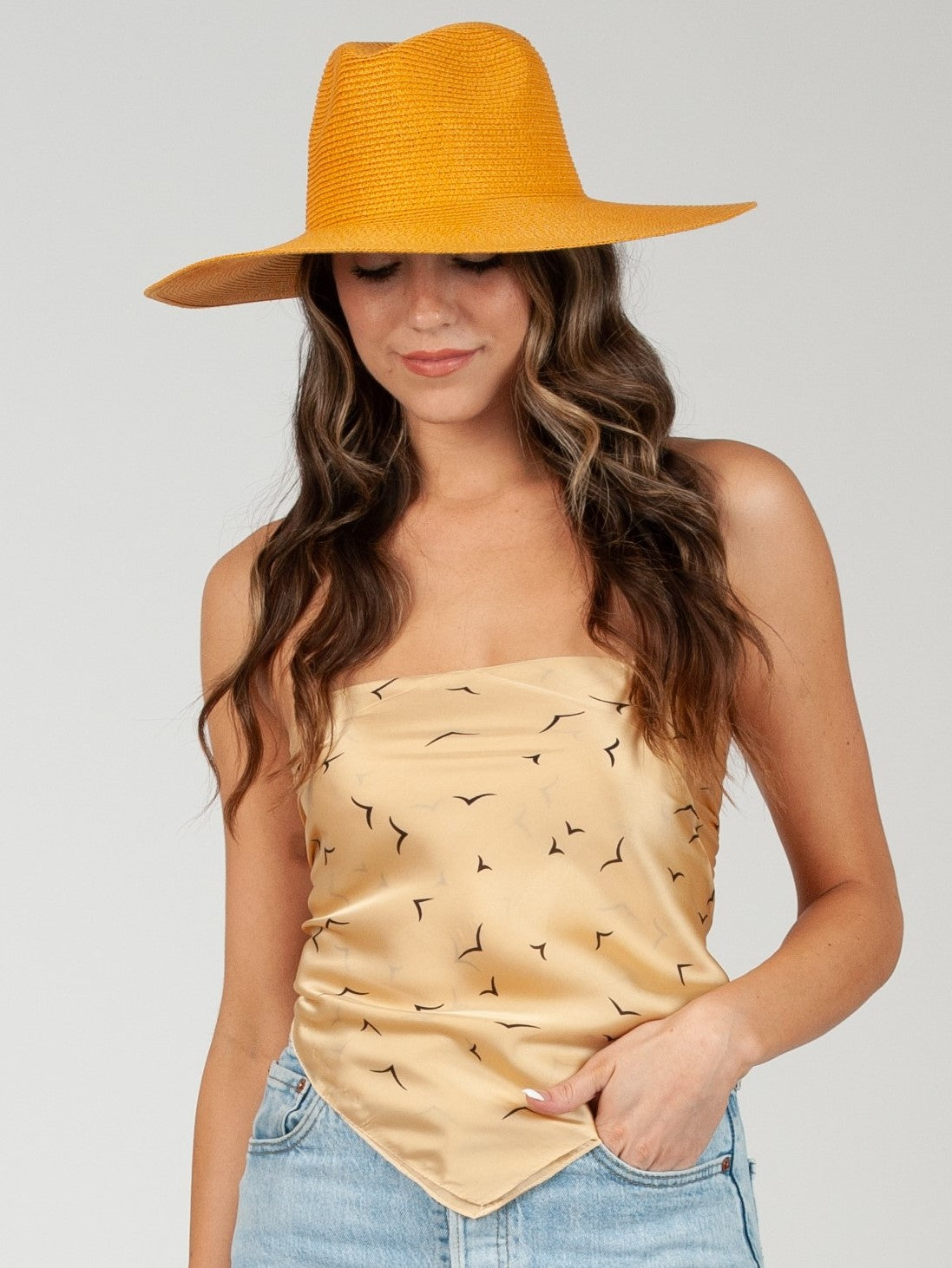 FLIGHT SATIN SCARF-SUN BIRD