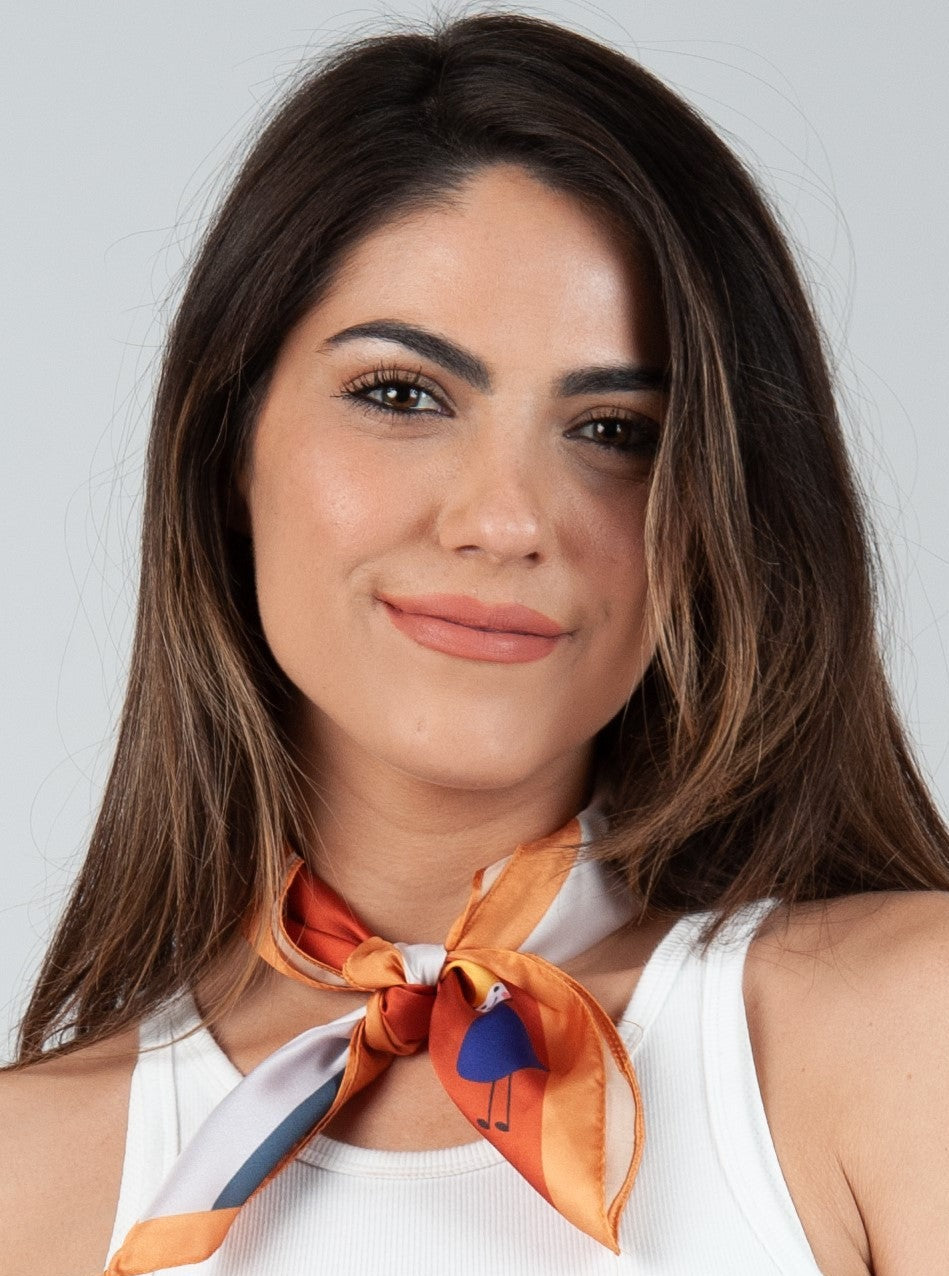 DUTCH NECK SATIN SCARF-GNOME