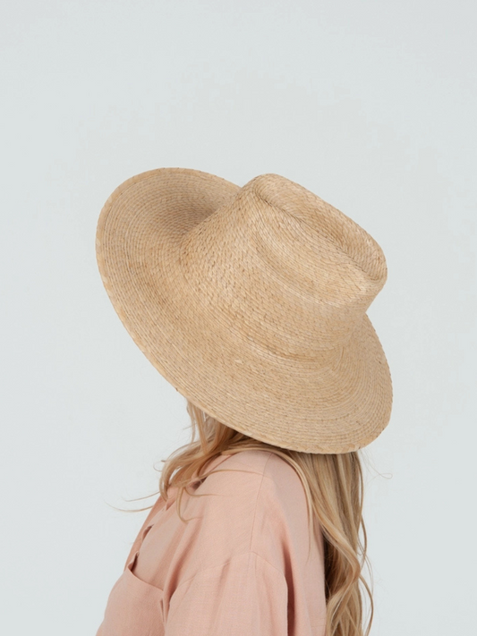 Women's Straw Wide Brim Cattleman Hat