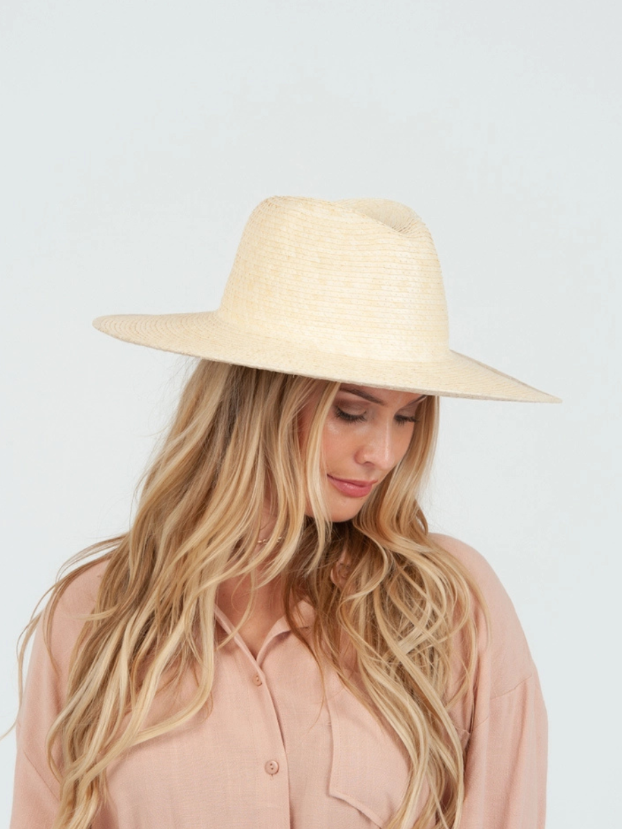 Women's Straw Wide Brim Panama Hat