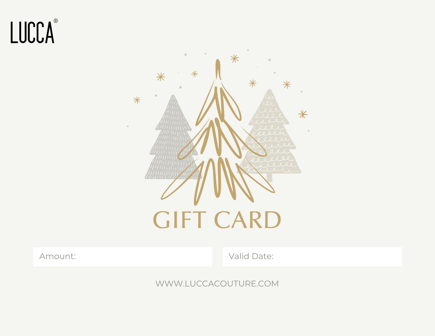 LUCCA E- GIFT CARD