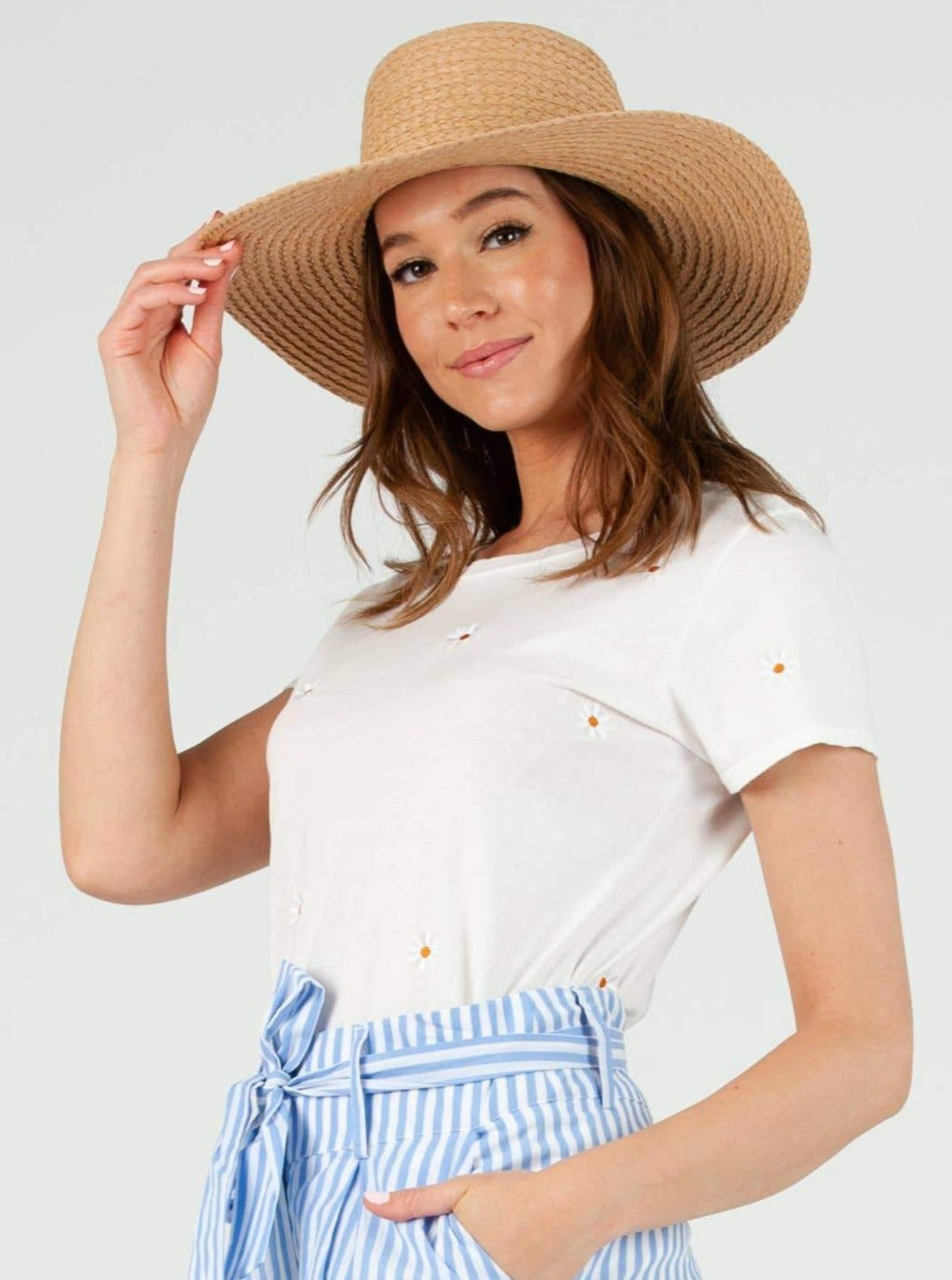 MANTRA TEE-WHITE YELLOW