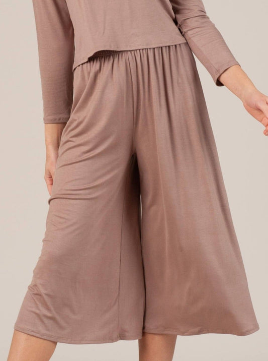 CALYPSO CULOTTE PANT-BROWN