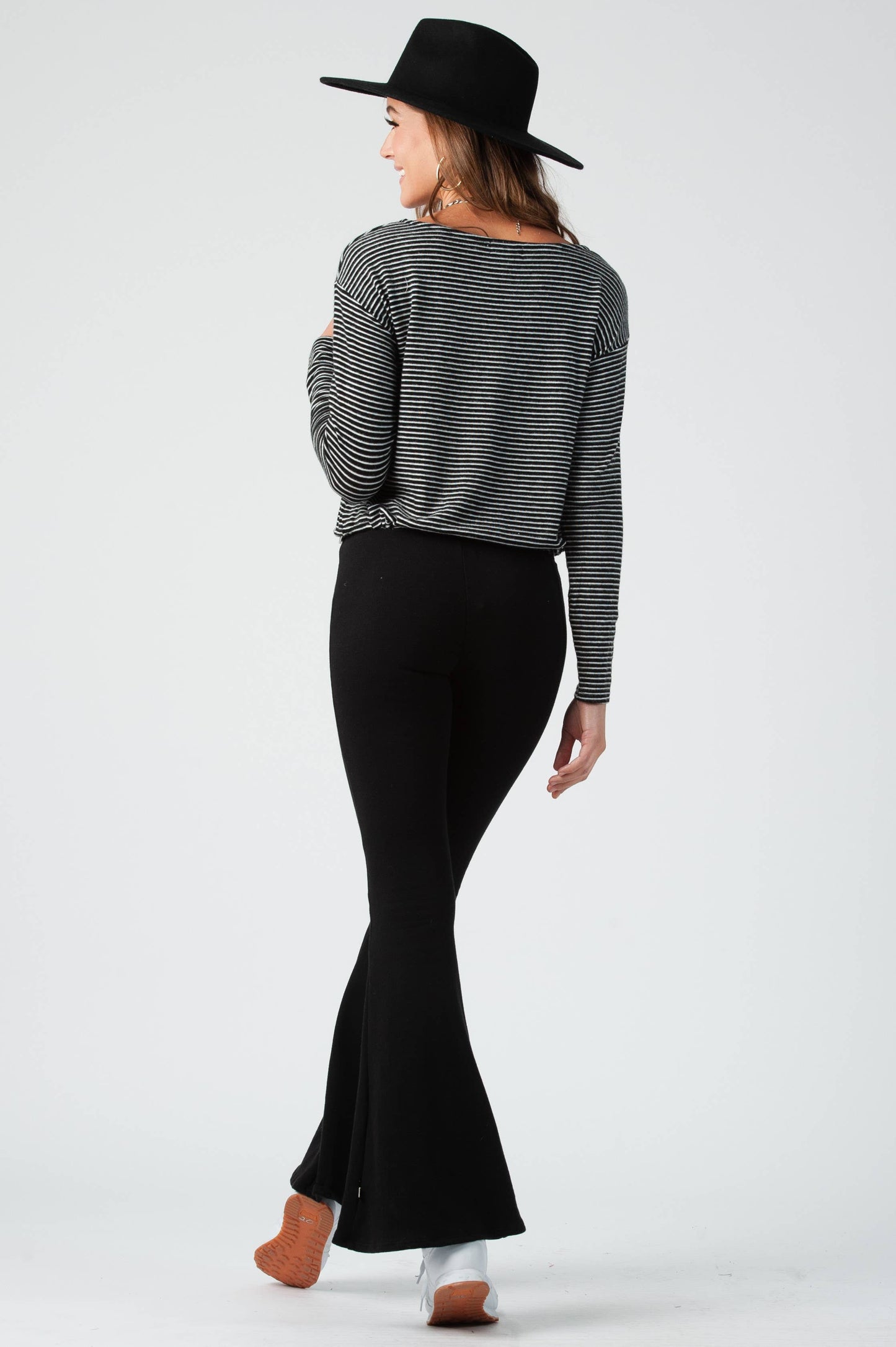 PIE LS DRAWSTRING TOP-BW