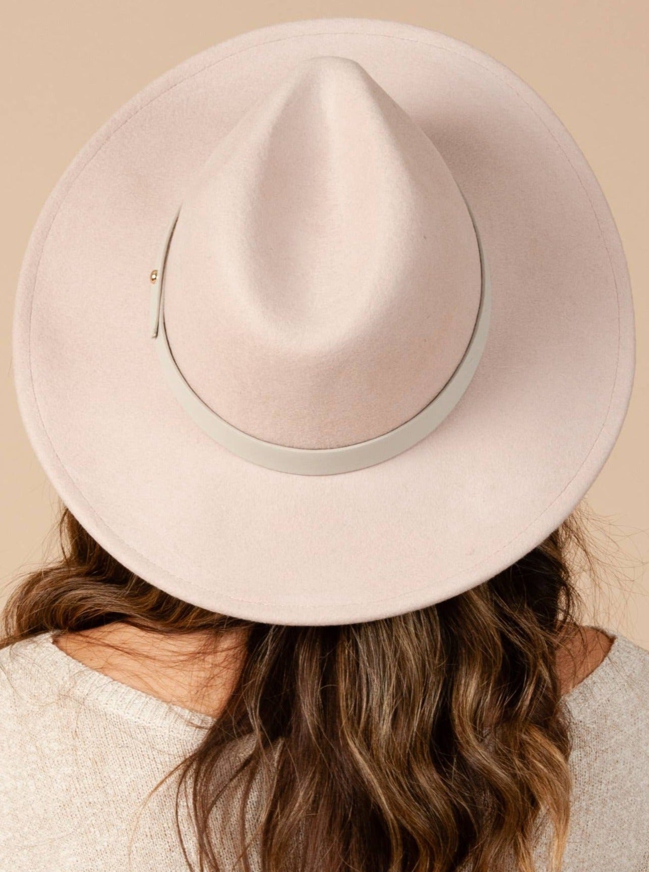 PRECIOUS WOOL FEDORA-BLUSH
