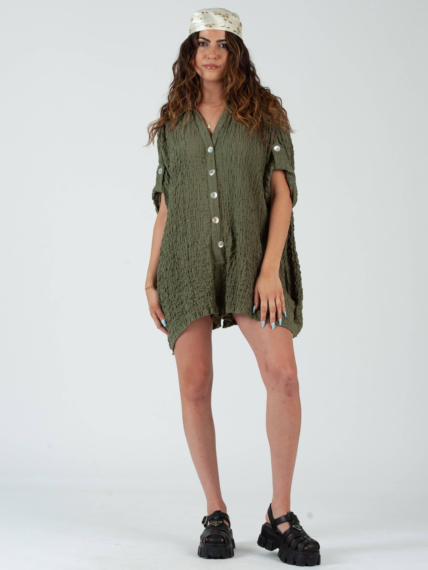 GREEN ROMPER