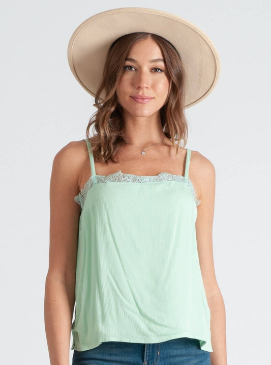Women's Lace Trim Cami Top