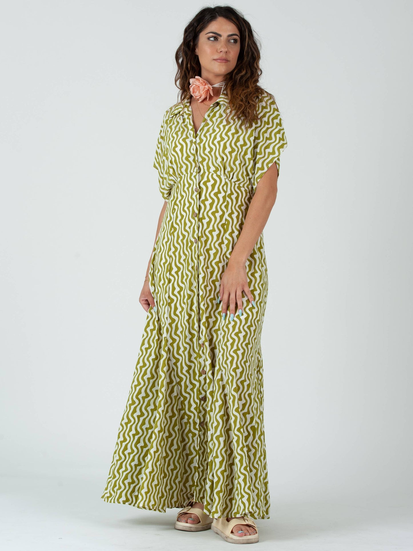 GREEN MAXI DRESS