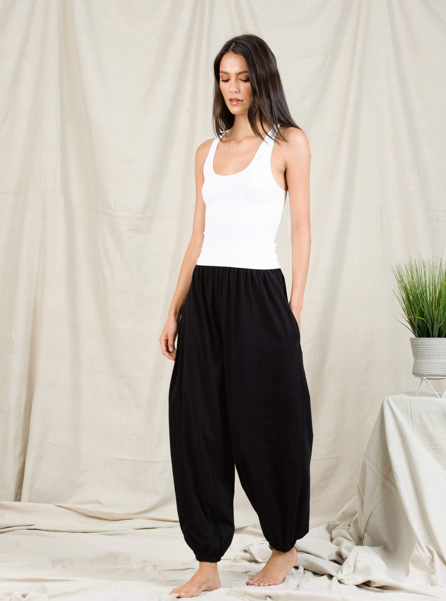 JAMMY BRAMI SEAMLESS TANK-WHITE