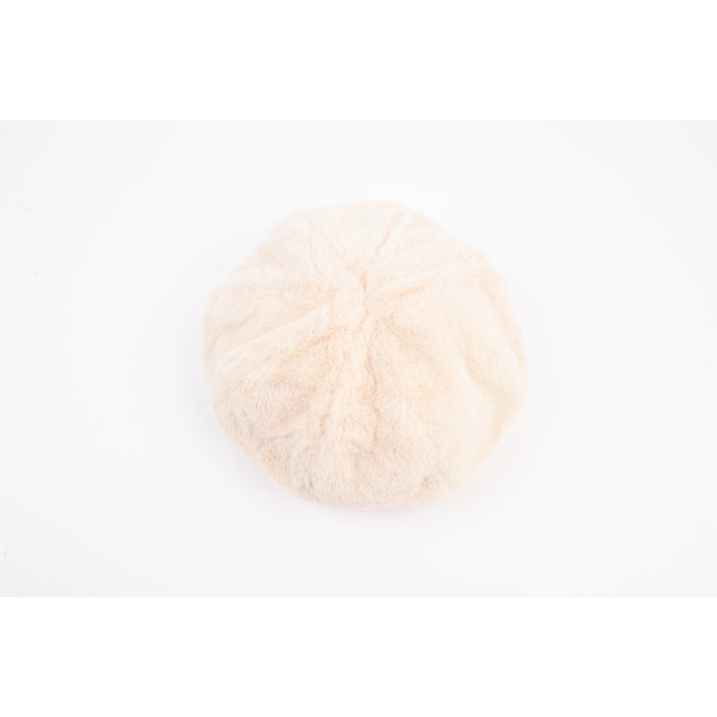 SEZANNE FAUX MINK BERET-IVORY