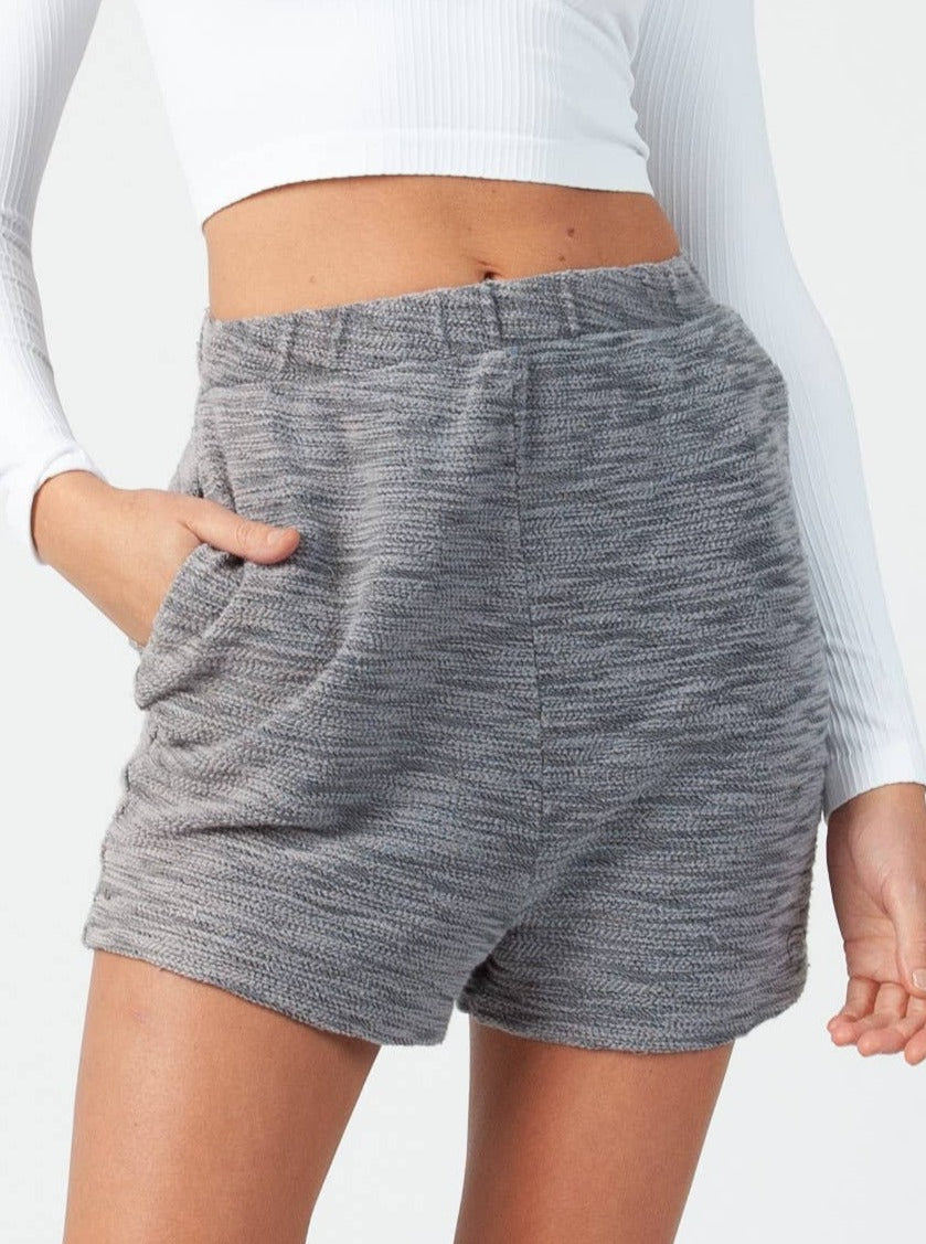 JULL SLUB TERRY SHORTS-NAVY