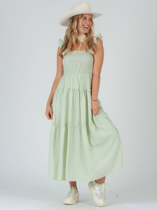 GREEN MAXI DRESS