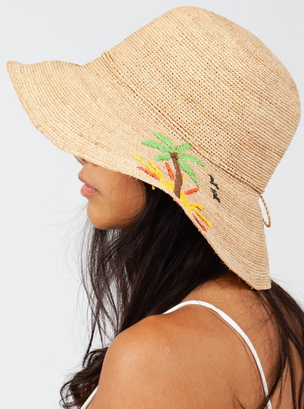 CRAFT HAND CROCHET HAT-TROPICAL MOTIF