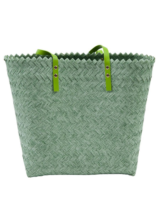 OFF TO MARKET WOVEN PURSE-GREEN