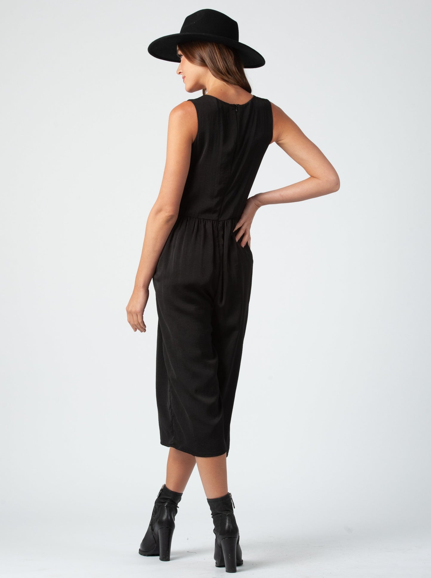 ATTICUS CULOTTE JUMPSUIT-BLACK