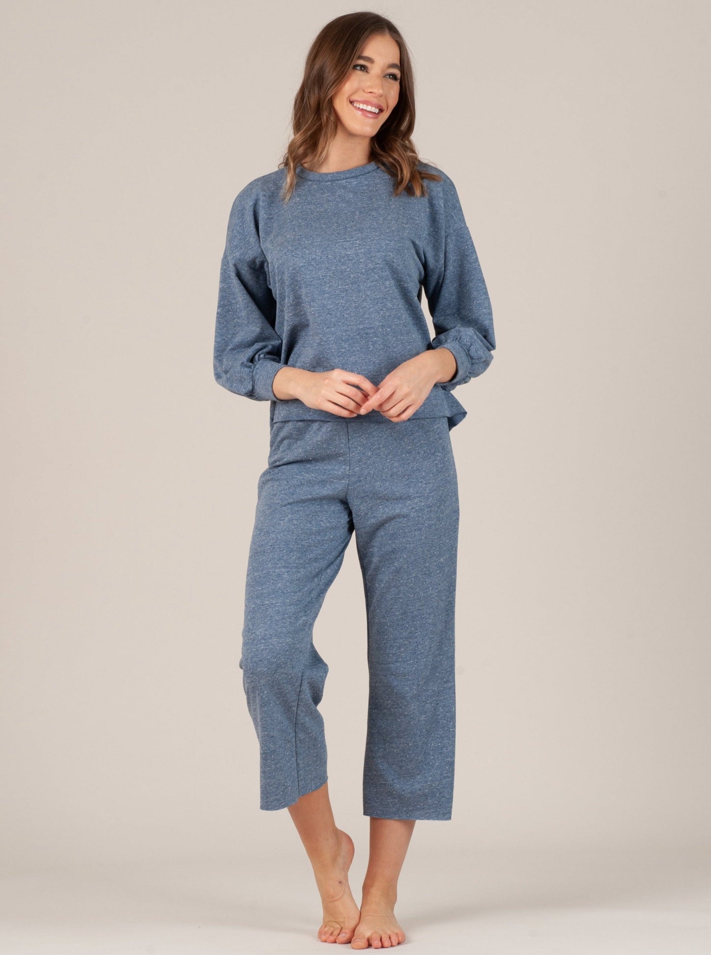 AUBRETTE SWEATPANT SET-BLUE