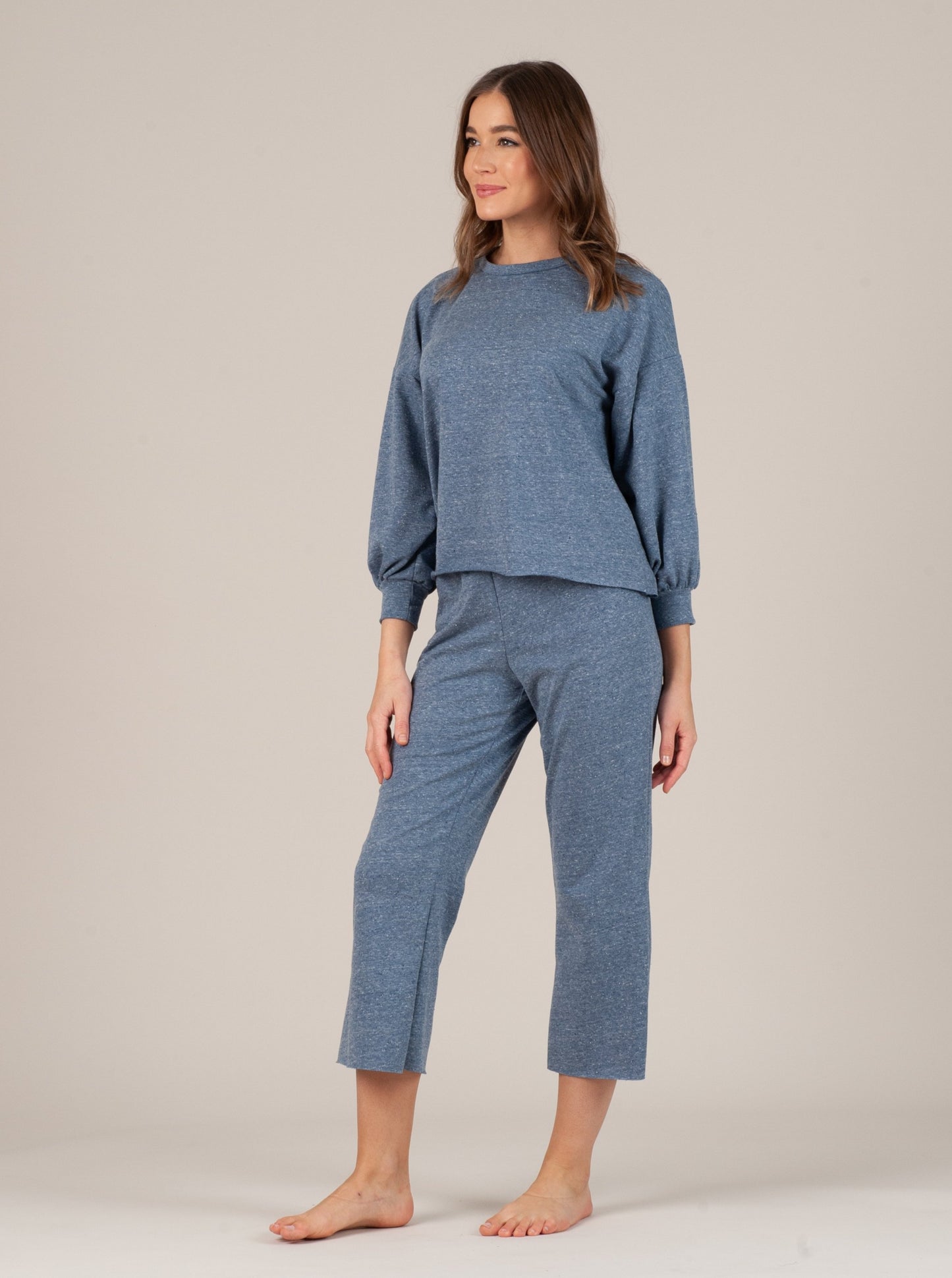 AUBRETTE SWEATPANT SET-BLUE