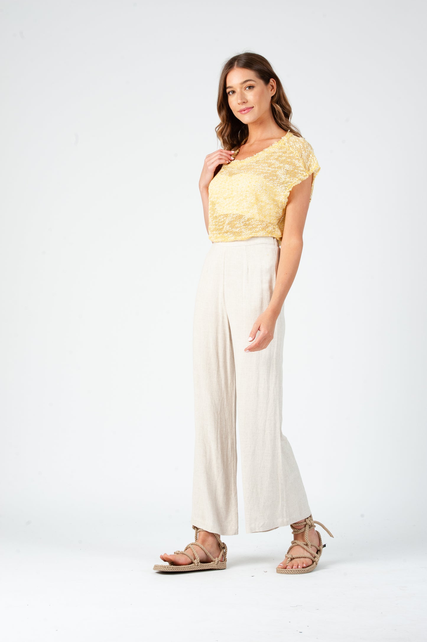 RELAXED FIT SLUB KNIT MUSCLE TANK