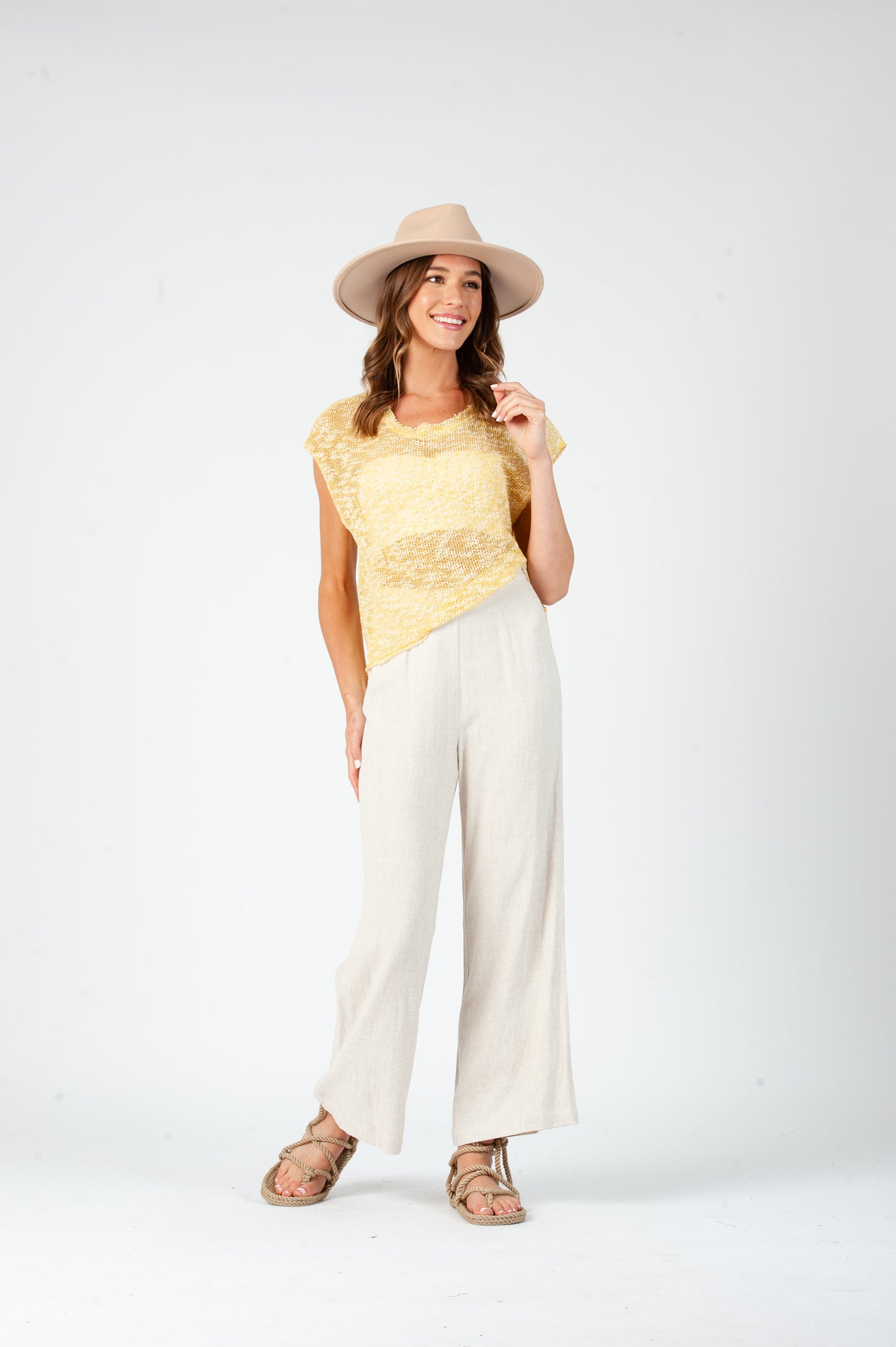 RELAXED FIT SLUB KNIT MUSCLE TANK