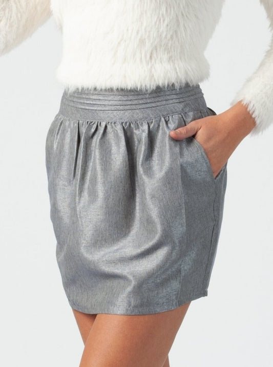 VIOLA LAMP SHADE SKIRT-GREY BLUE