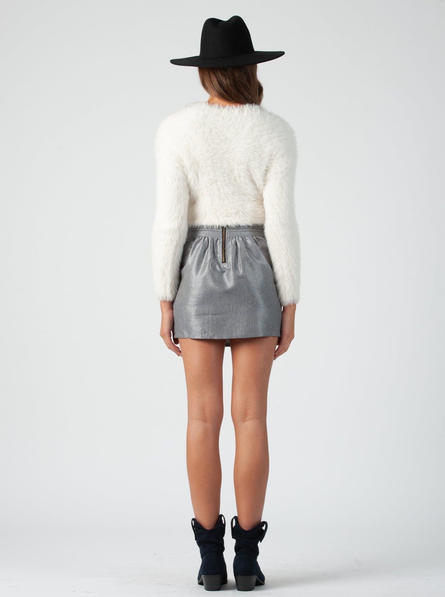 VIOLA LAMP SHADE SKIRT-GREY BLUE