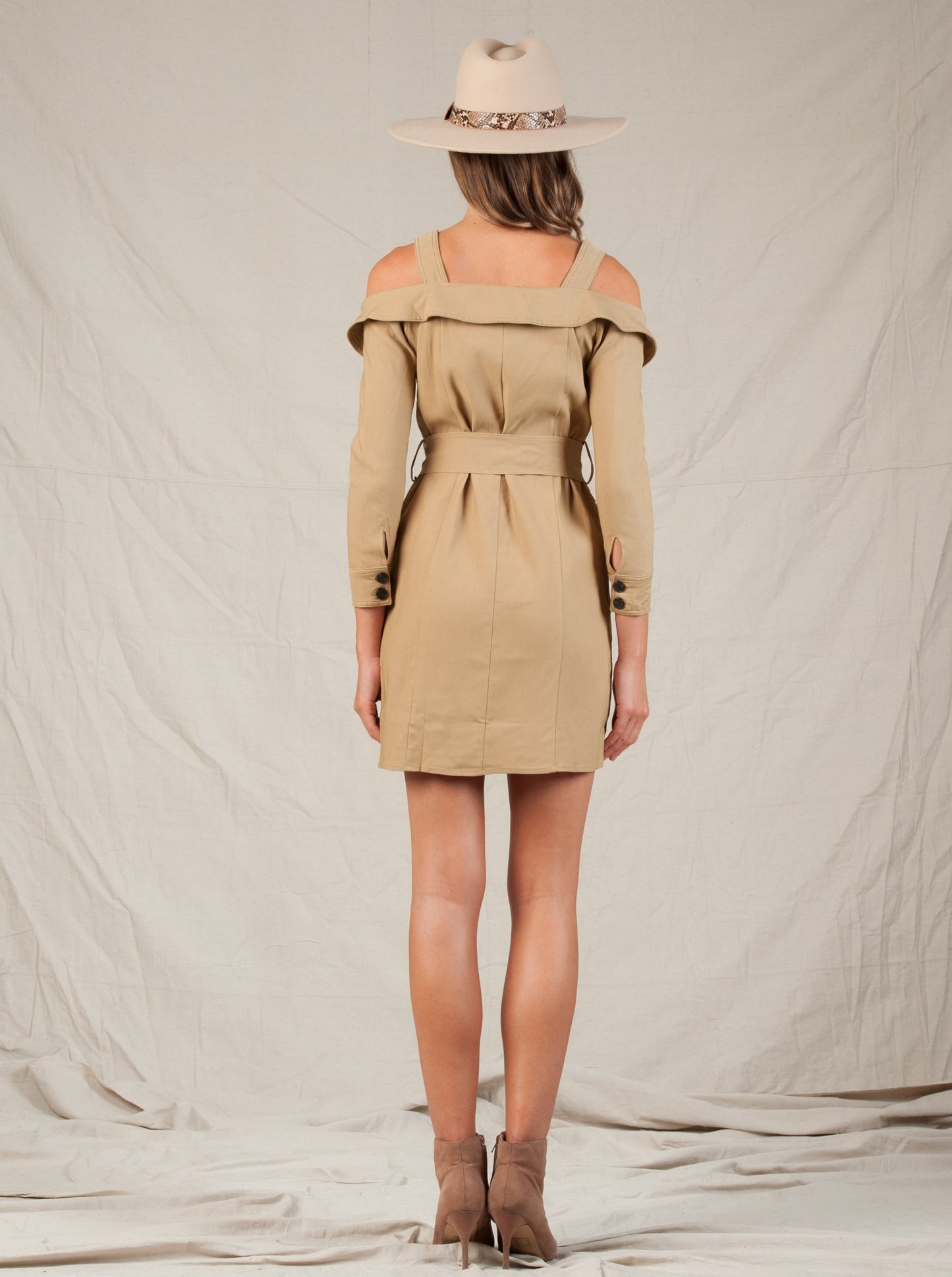 MILAN TRENCH MINI DRESS-BOULDER