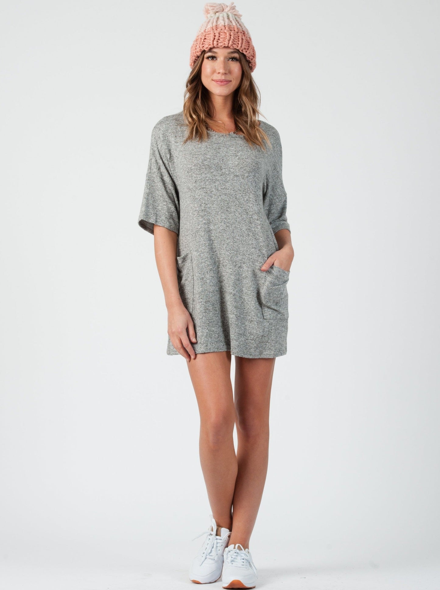 CUMULUS MINI DRESS-PEPPER