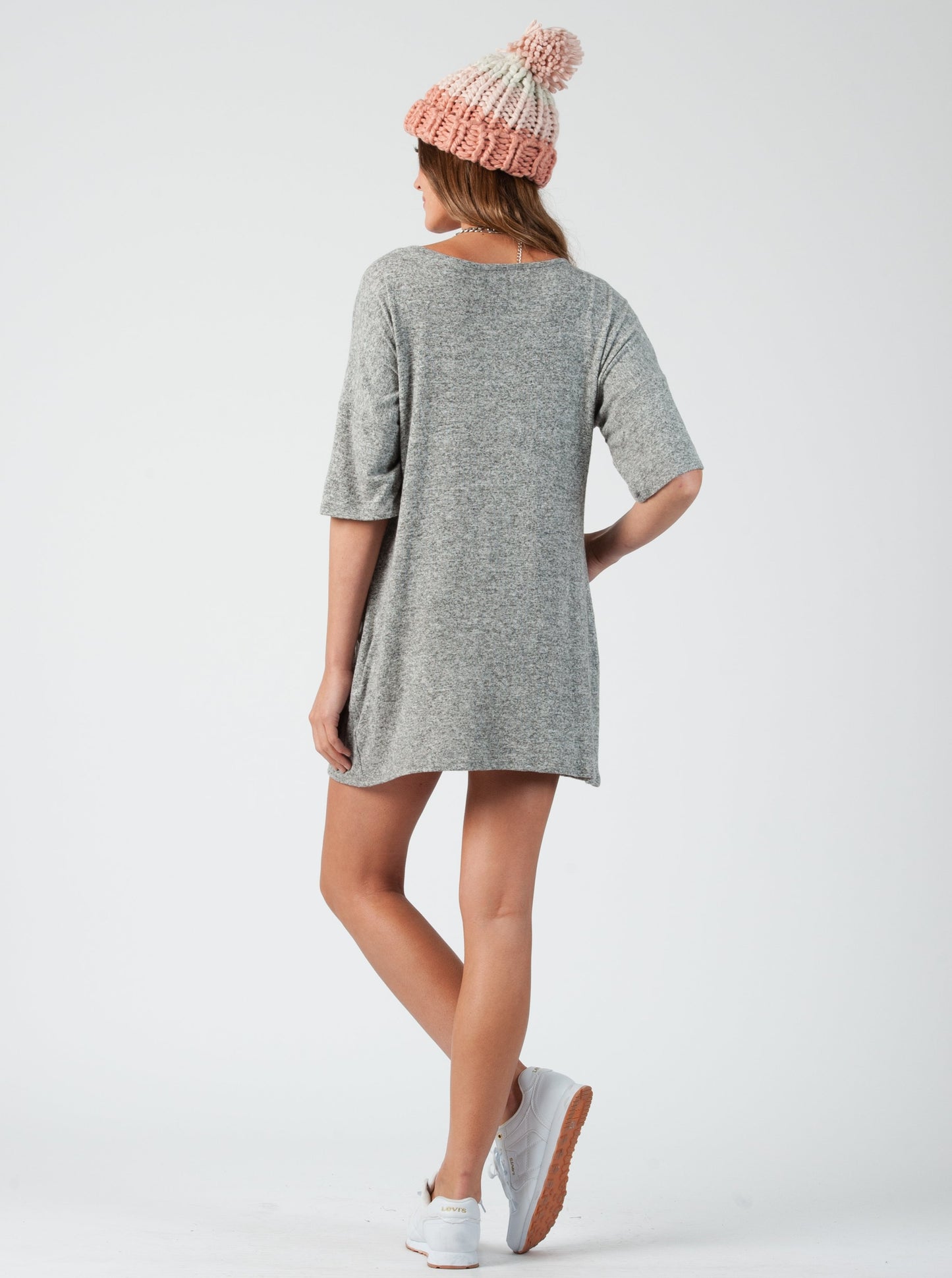 CUMULUS MINI DRESS-PEPPER