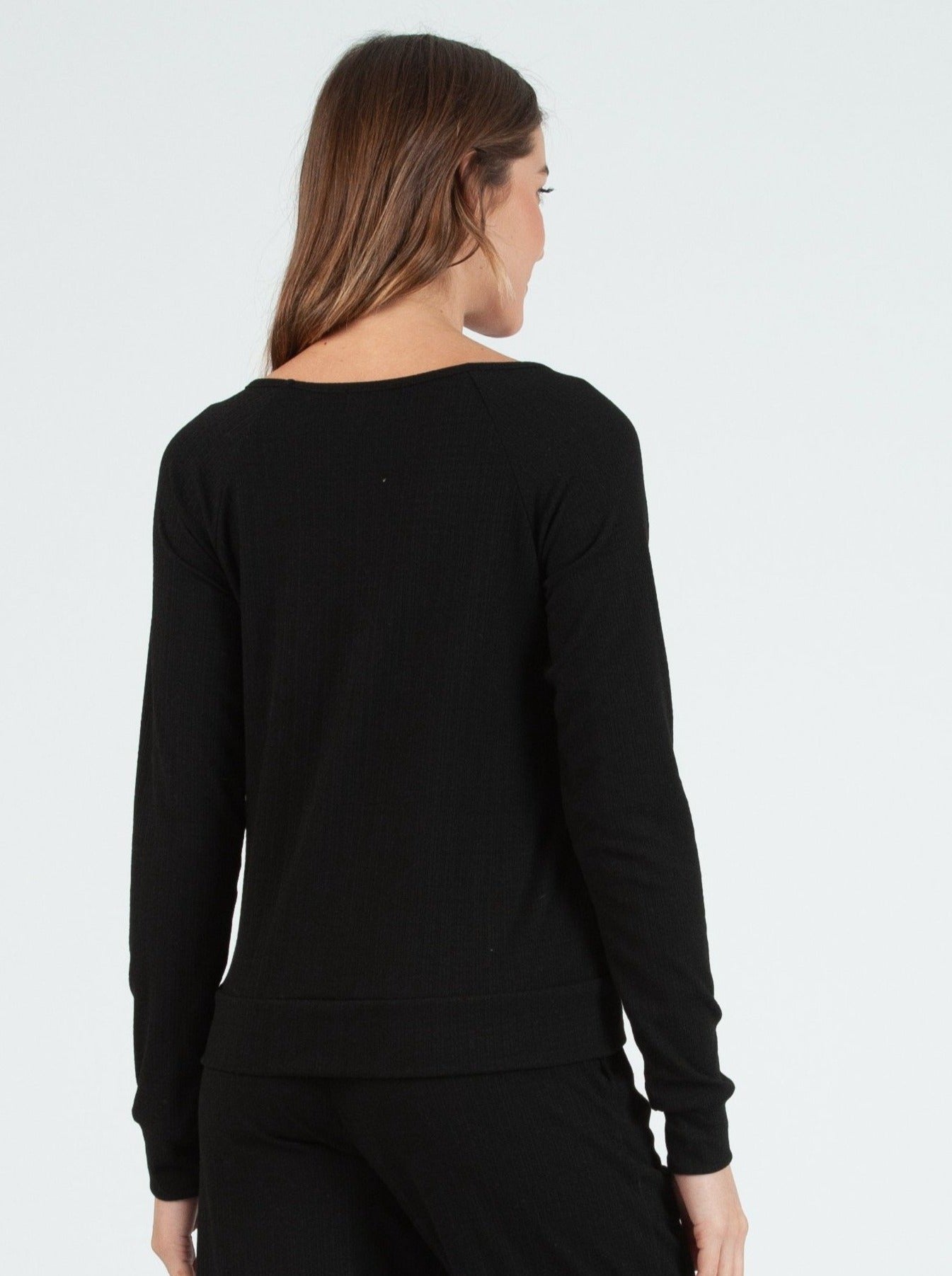 COOKIE LS TOP-BLACK POINTELLE