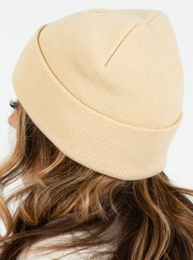 HIMALAYAS CLASSIC FOLDOVER BEANIE-BEIGE