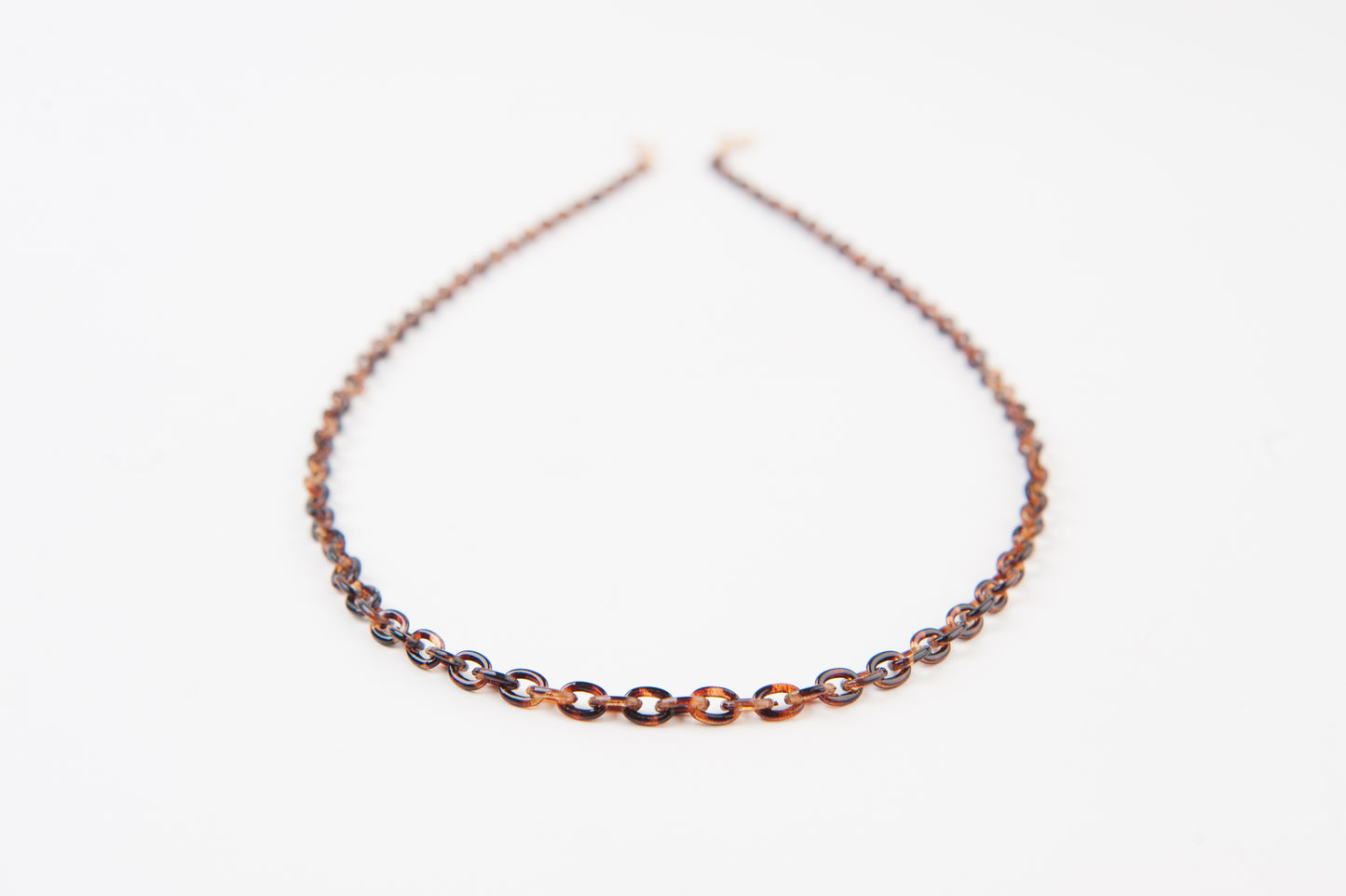 TORTOISE SHELL LINK MASK CHAIN