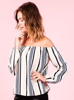 HAVANA OTS TOP-OFF WHITE TAN STRIPE