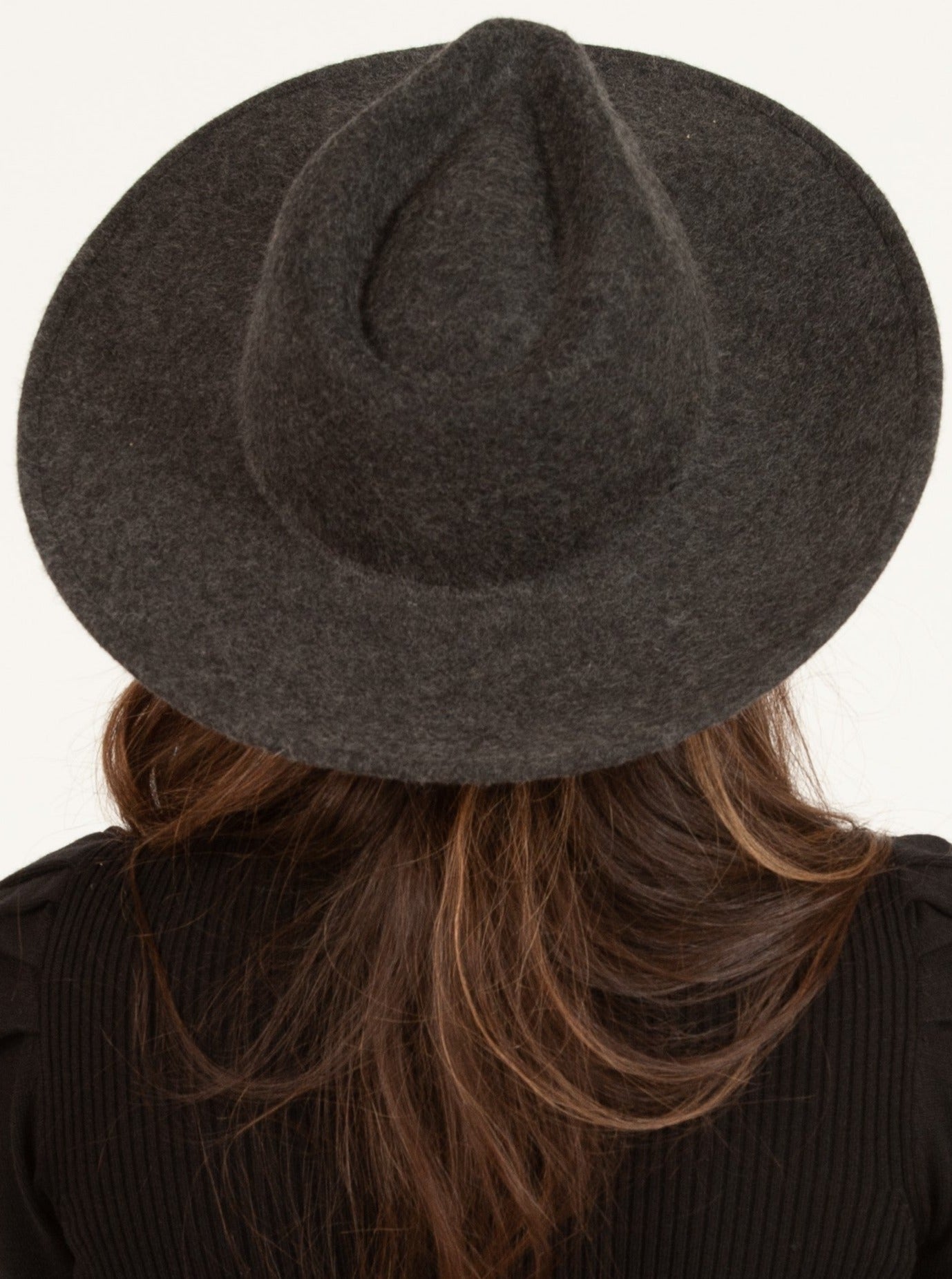 TATUM WOOL FEDORA-CHARCOAL