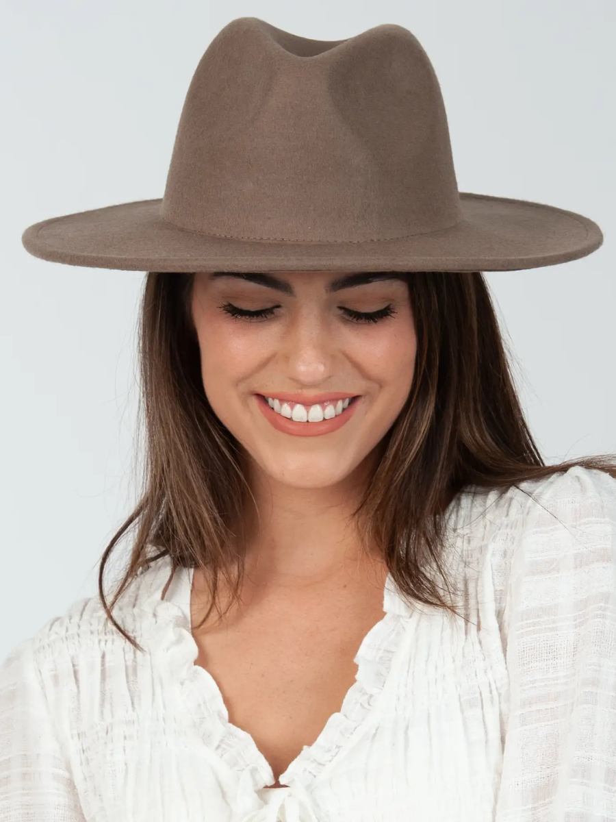 LOVELYSS WOOL FEDORA-SAGE