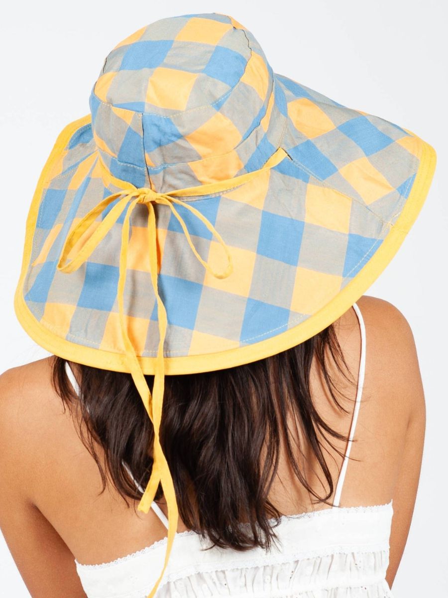 CHECKERED BUCKET HAT