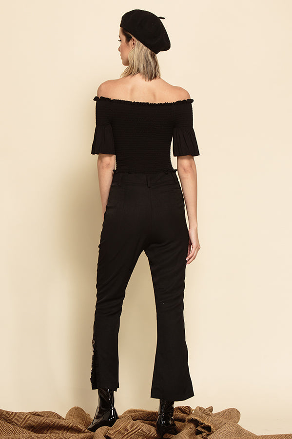RYLIE CROPPED PANTS-EBONY