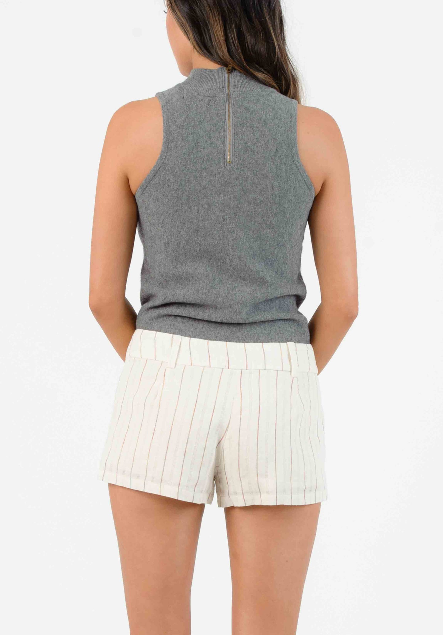 KAUAI SHORTS-TAN RAINBOW STRP