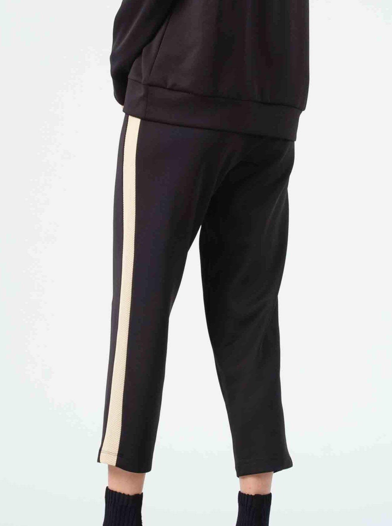 BINET CONTRAST STRIPE PANTS-MACCHIATO