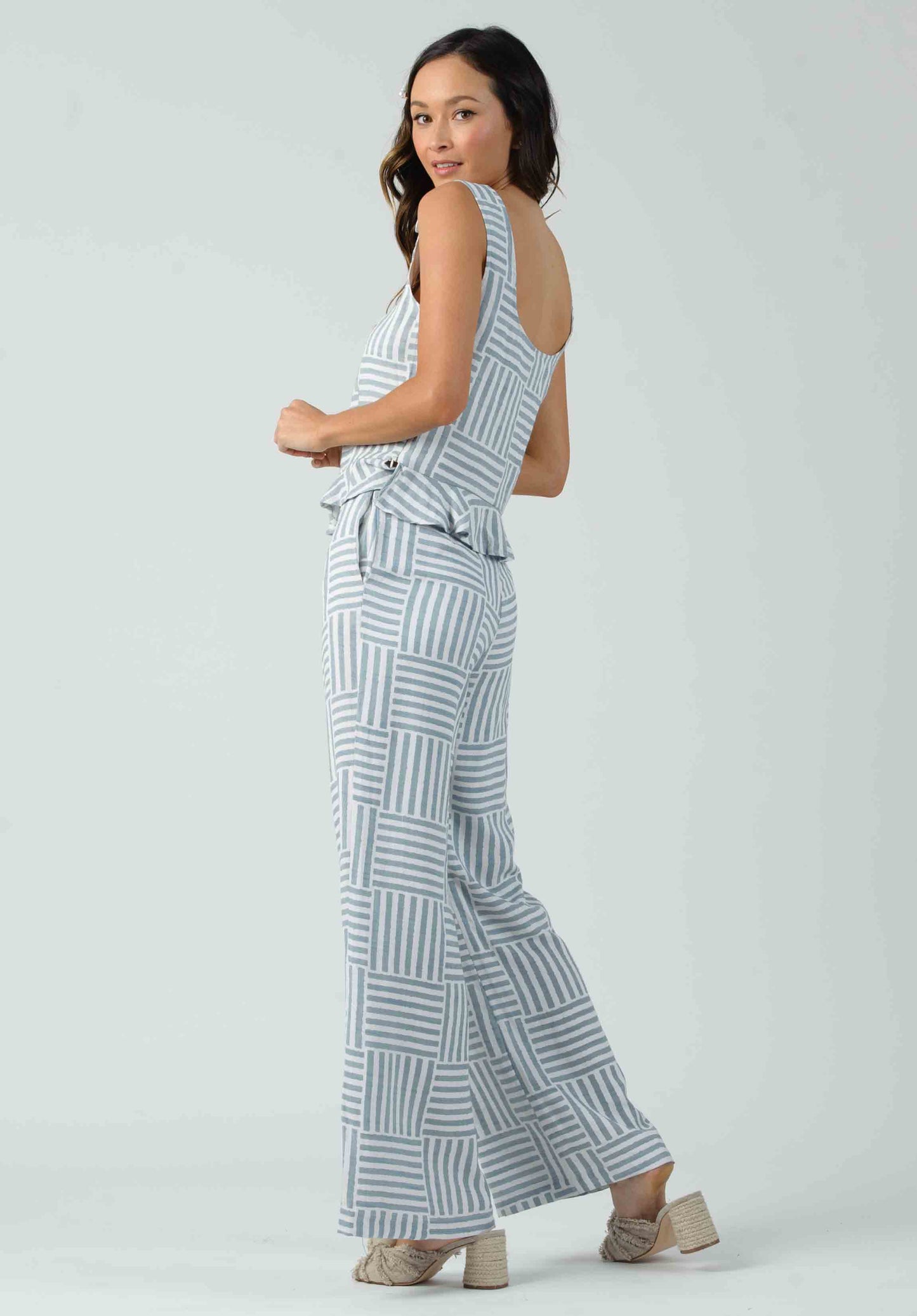 CALYTRIX PANTS-LIGHT BLUE STRIPE