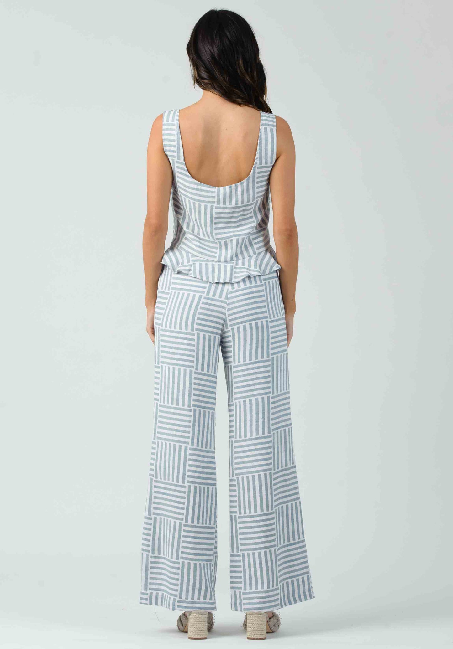 CALYTRIX PANTS-LIGHT BLUE STRIPE