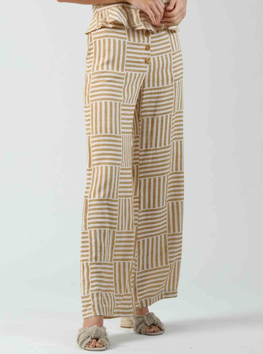 CALYTRIX PANTS-GRANOLA STRIPE