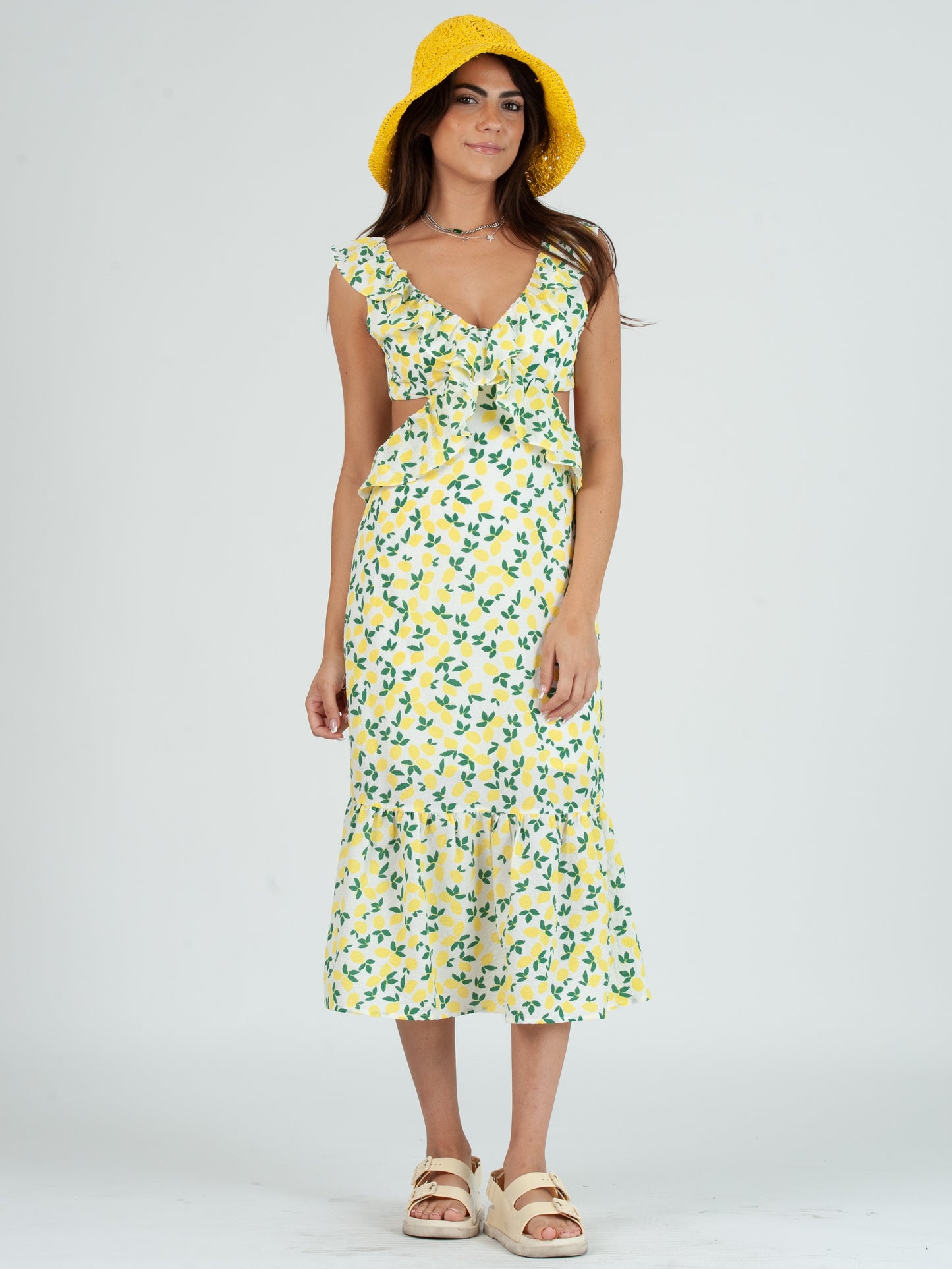 LEMON PRINTED DRESS