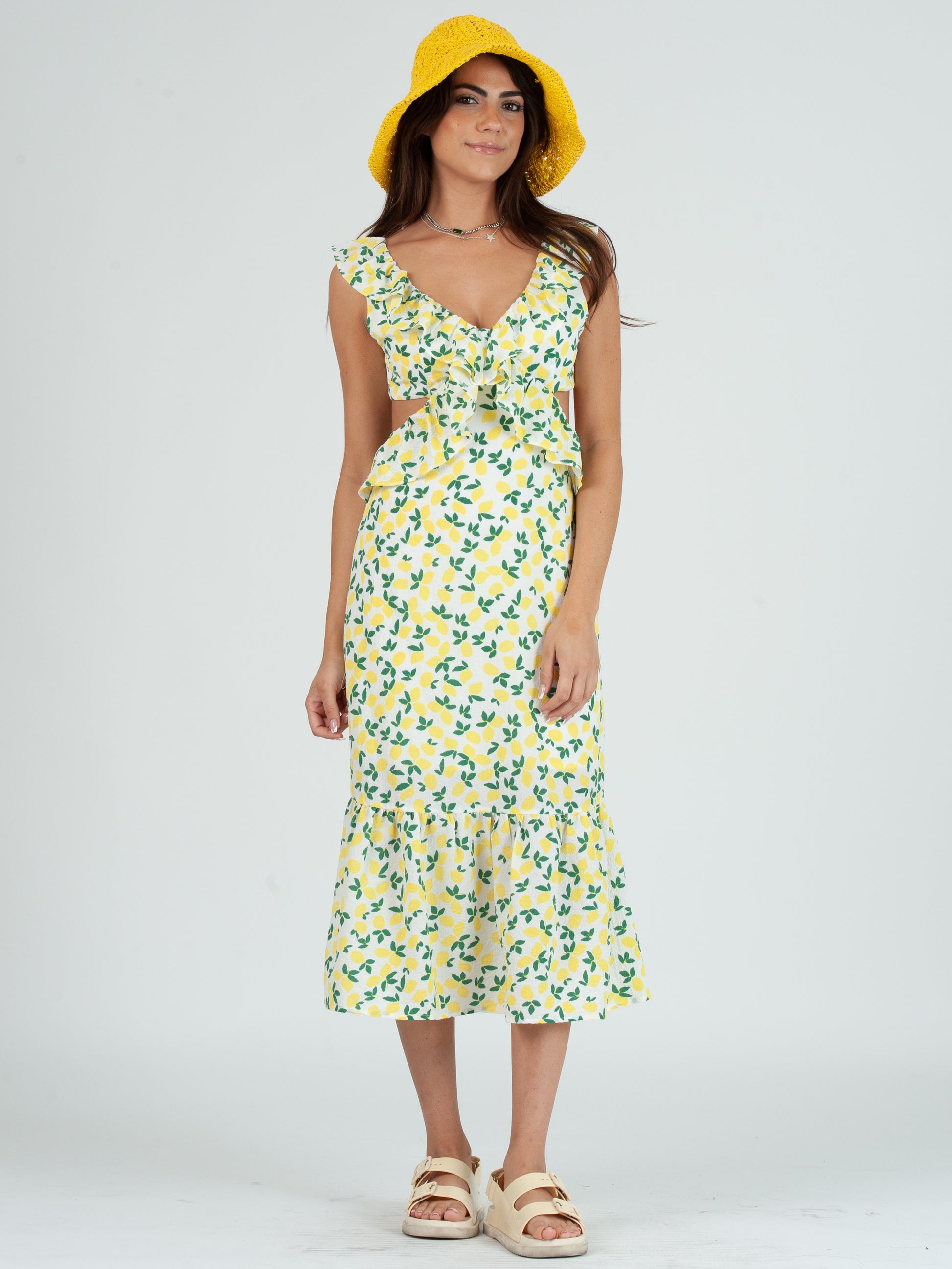 LEMON PRINTED DRESS