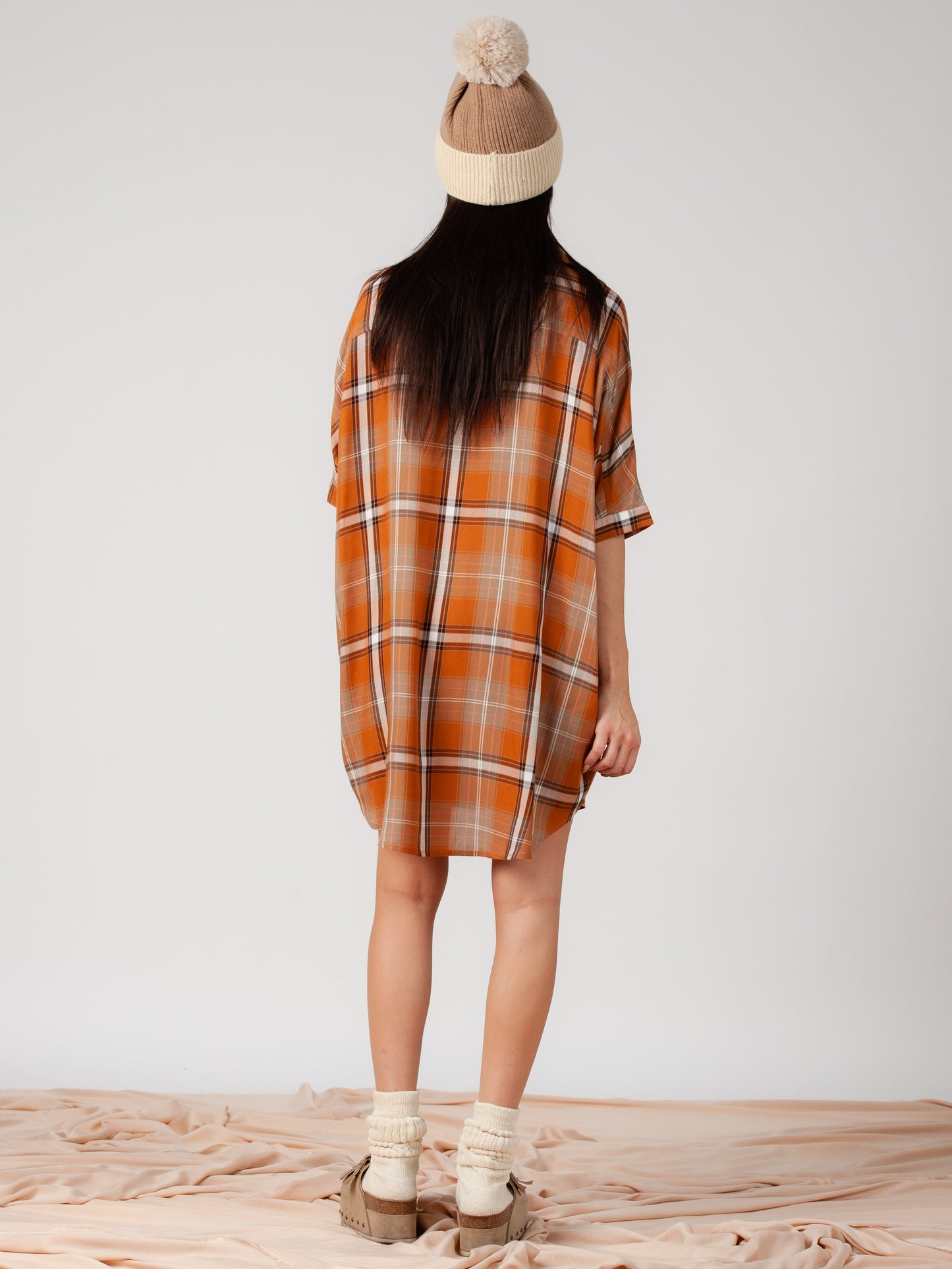 PLAID SHIRTDRESS