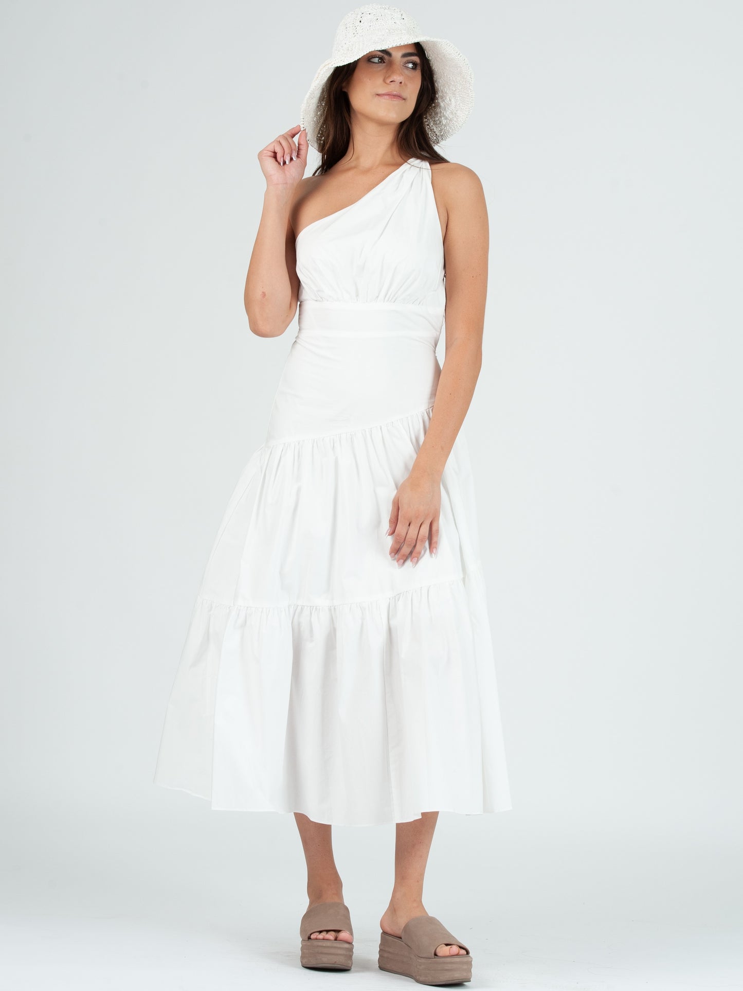 ONE SHOULDER MAXI DRESS