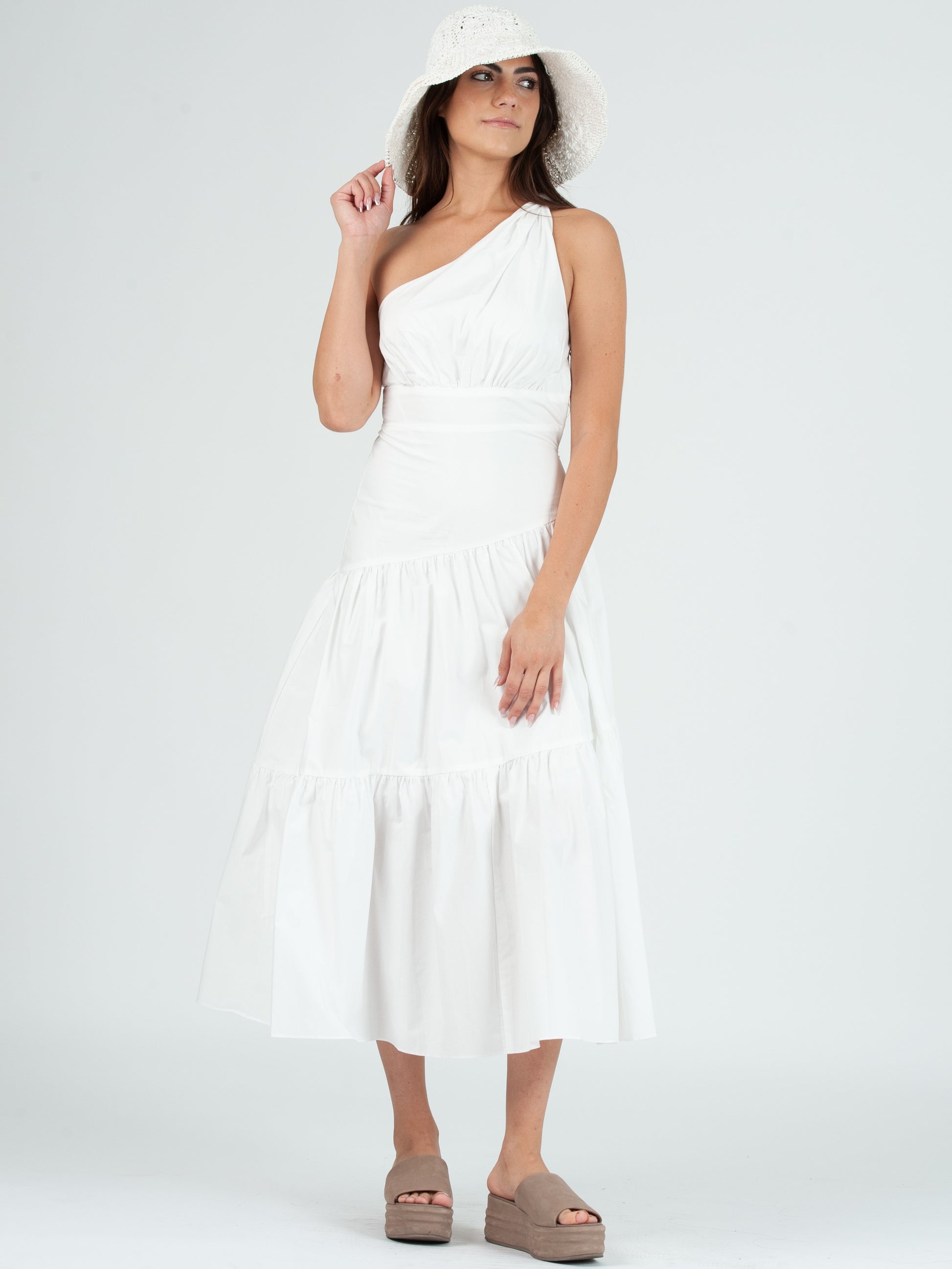 ONE SHOULDER MAXI DRESS